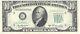 Série 1950a Billet D'erreur De Dix Dollars De La Réserve Fédérale En Belle Condition