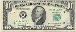 Série 1950D Billet d'erreur de la Réserve fédérale de dix dollars