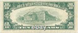 Série 1950D Billet d'erreur de réserve fédérale de dix dollars