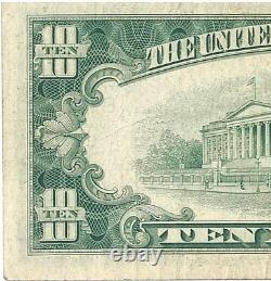 Série 1950D Billet de dix dollars de la Réserve fédérale avec ERREUR