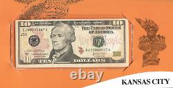 Série 2004 de billets de 10 $ des États-Unis, uniques, TOUTES les 12 circonscriptions, Lot n° BC 0199
